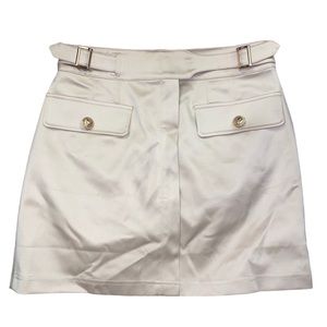 Balmain Paris Beige Mini Skirt Size 6